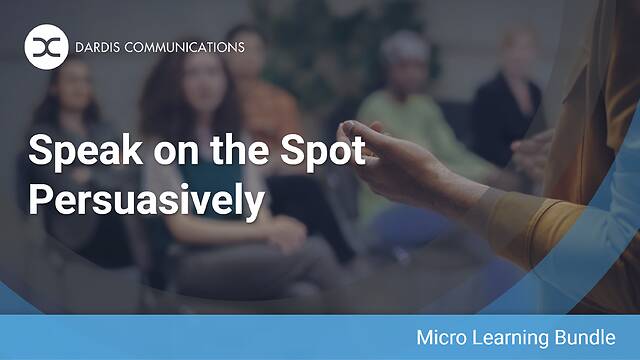 Speak on the Spot Persuasively - Micro-Learning Bundle