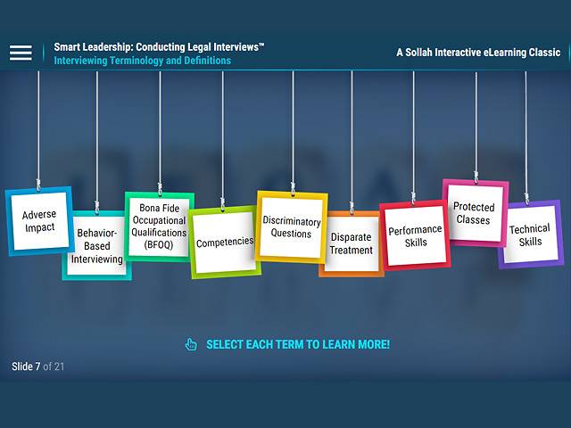 Smart Leadership: Conducting Legal Interviews™ (eLearning Classic)