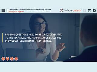 TrainingBriefs® Effective <mark>Interviewing</mark>: Ask Probing Questions