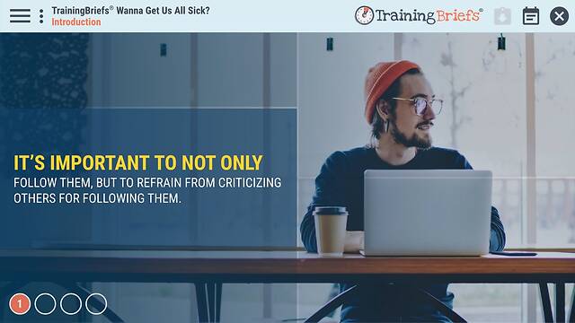 TrainingBriefs® Wanna Get Us All Sick?