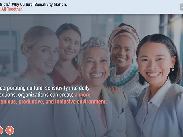 TrainingBriefs® Why Cultural Sensitivity Matters