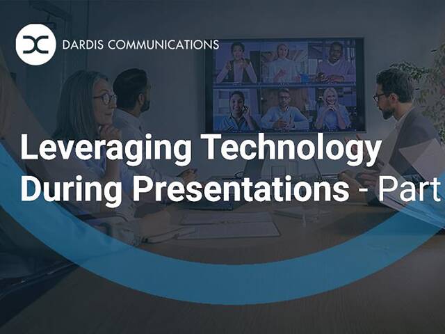 Leveraging Technology During Presentations - Part 1