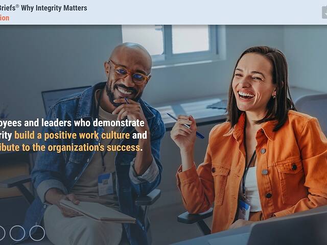 TrainingBriefs® Why Integrity Matters