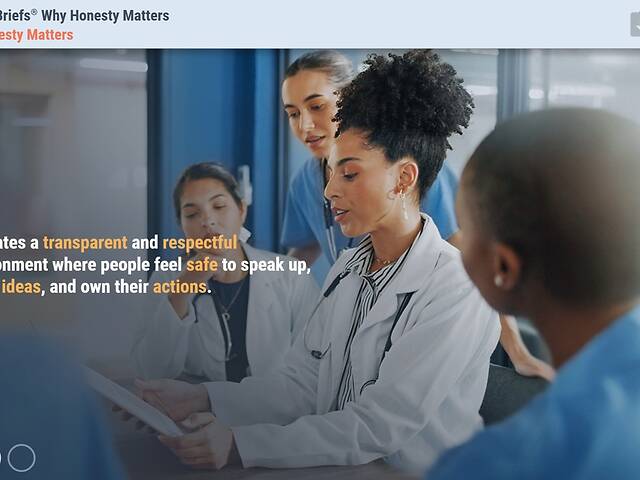 TrainingBriefs® Why Honesty Matters