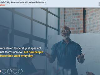 TrainingBriefs® Why Human-Centered Leadership Matters