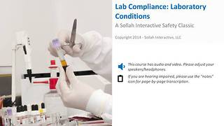 Lab Compliance: Laboratory Conditions™ (Using Chemicals Safely)