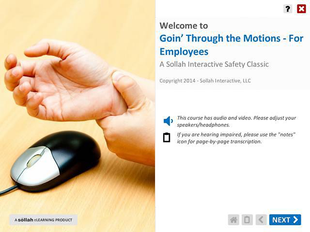 Goin’ Through the Motions™ (For Employees)