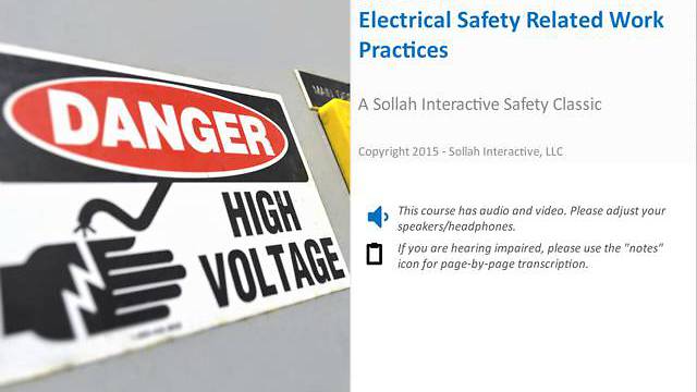 Electrical Safety-Related Work Practices™