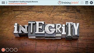 TrainingBriefs® Handling Integrity Moments