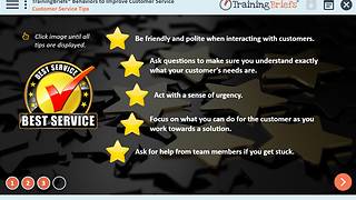 TrainingBriefs® Behaviors to Improve Customer Service