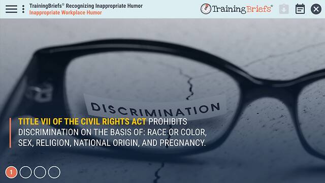 TrainingBriefs® Recognizing Inappropriate Humor
