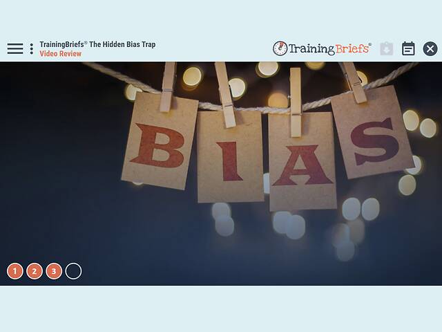 TrainingBriefs® The Hidden Bias Trap