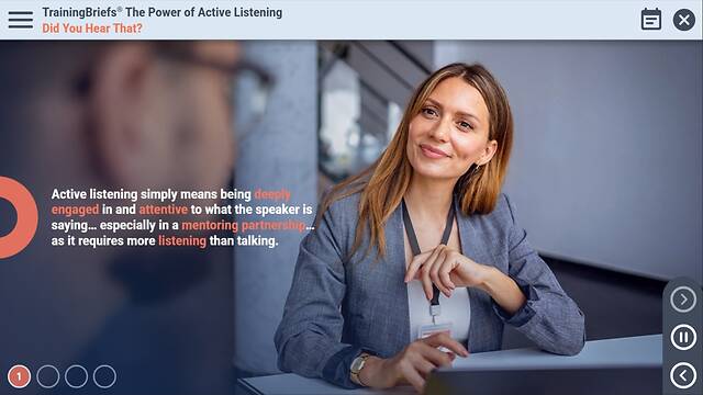 TrainingBriefs® The Power of Active Listening