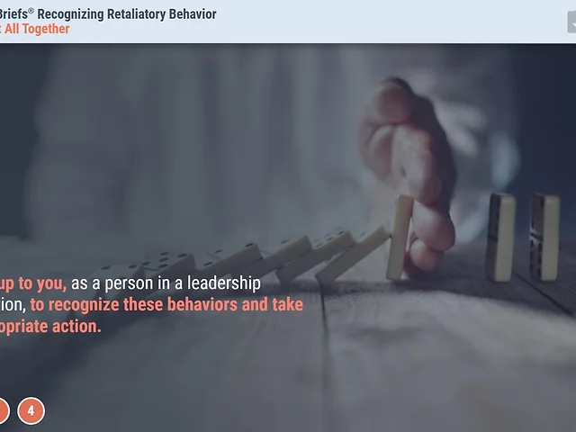 TrainingBriefs® Recognizing Retaliatory Behavior