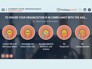 TrainingBriefs® The ADA - Maintaining Compliance